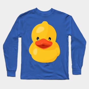 Adorable Rubber Ducky Toy Long Sleeve T-Shirt